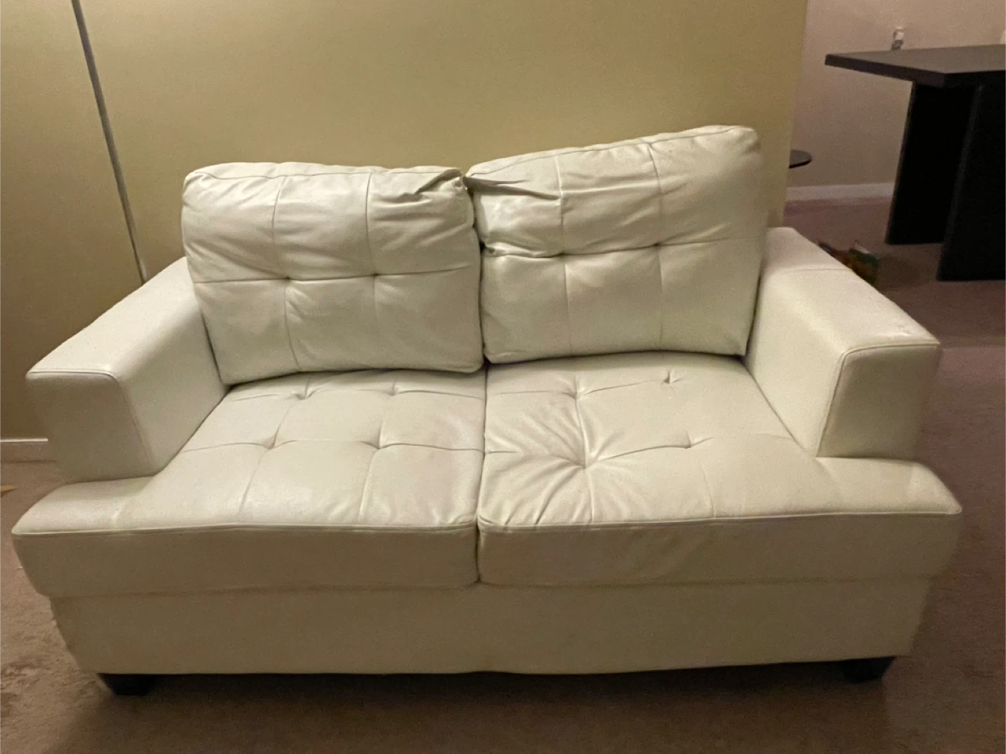 White Loveseat