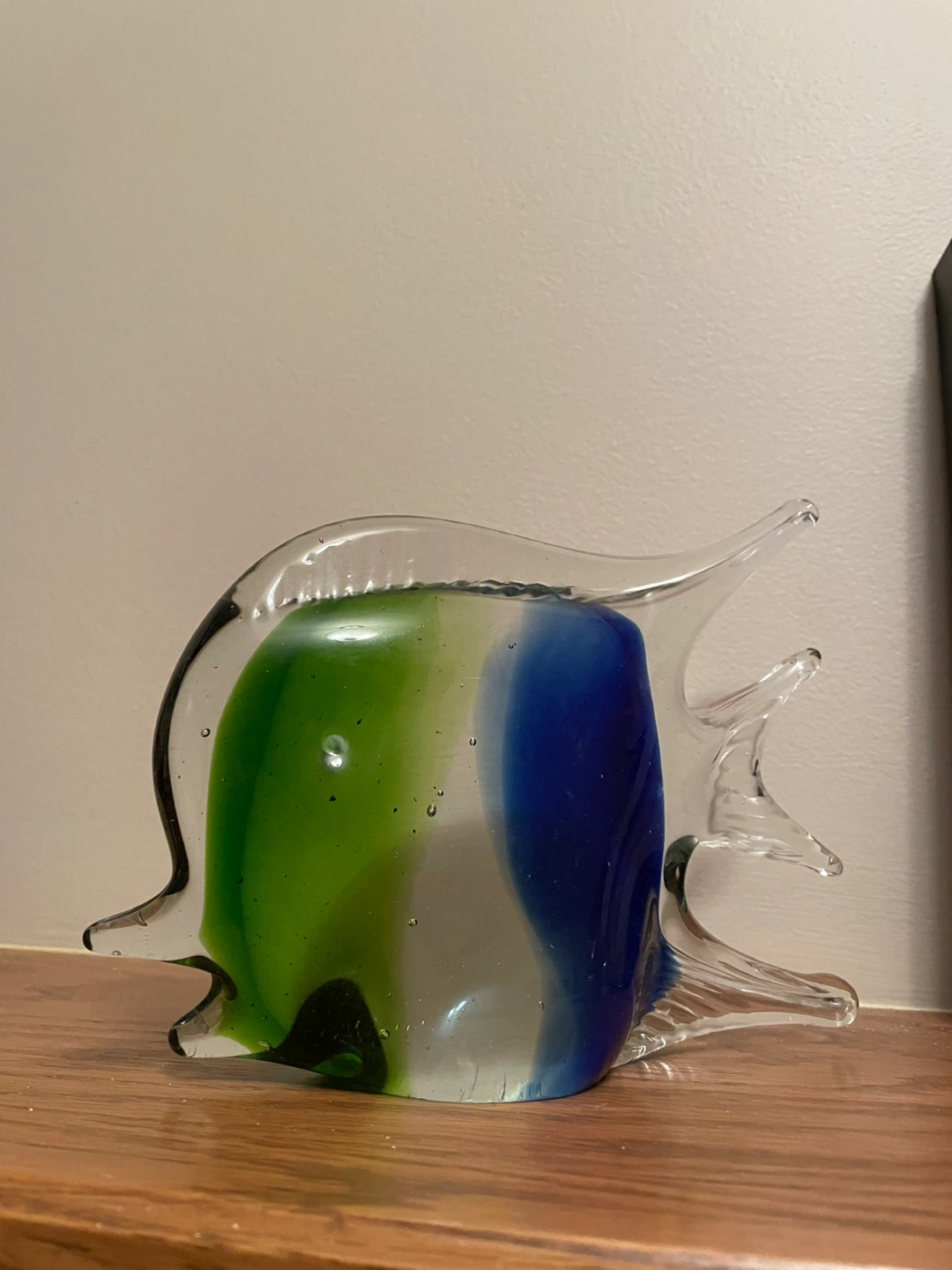 Glass Fish Figurine - Blue & Green - photo 2