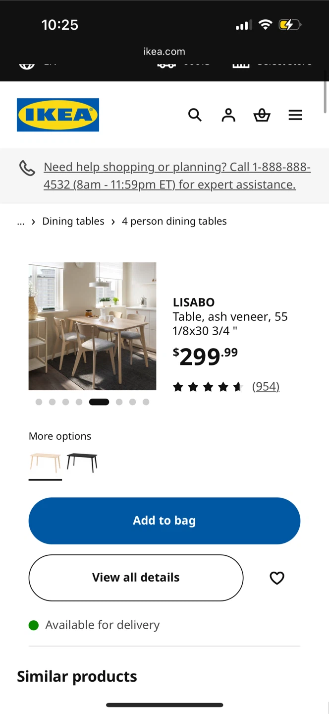 IKEA Lisabo Dining Table - photo 3