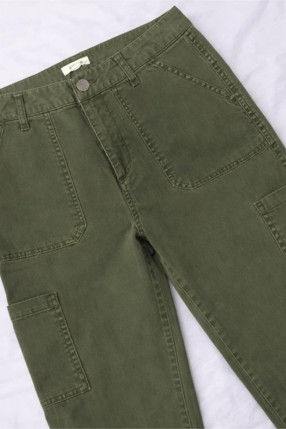 Garage Olive Green Cargo Pants - like new - photo 2