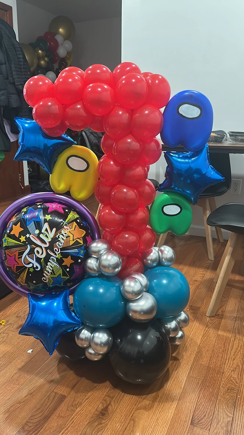 Among Us & Crown Balloon Arrangement - photo 2