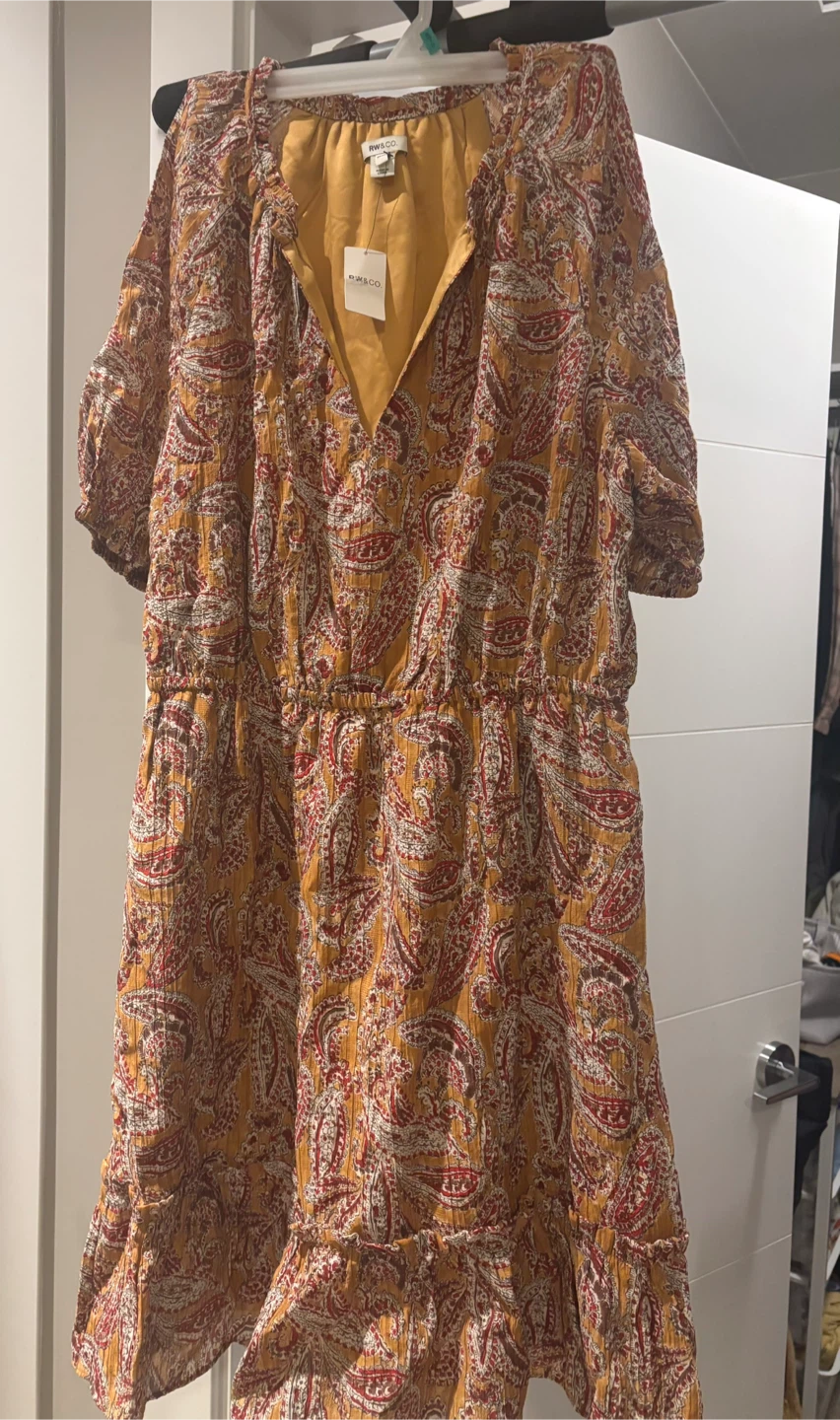 RW&CO. Paisley Print Dress