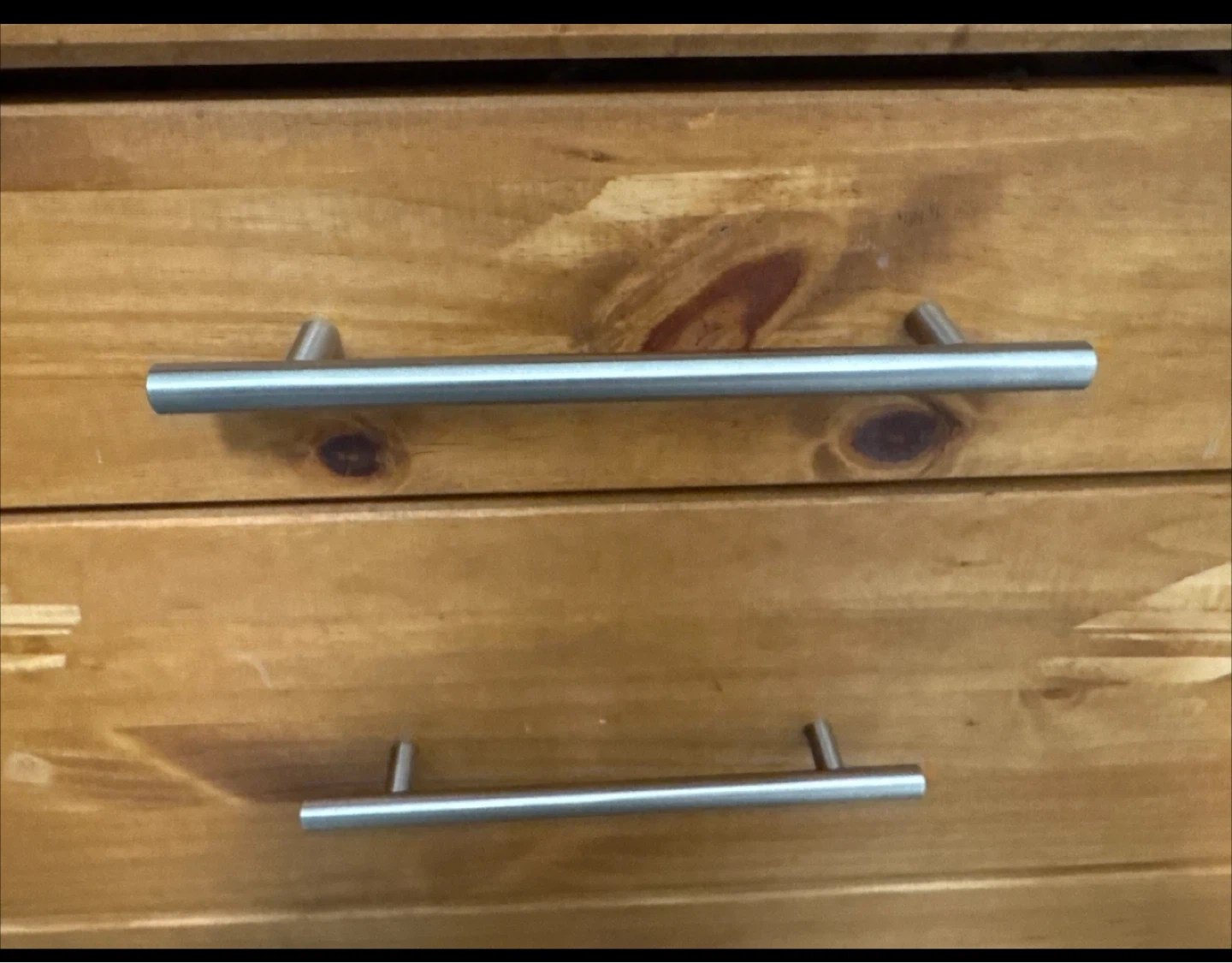Walnut stained wooden dresser - photo 3