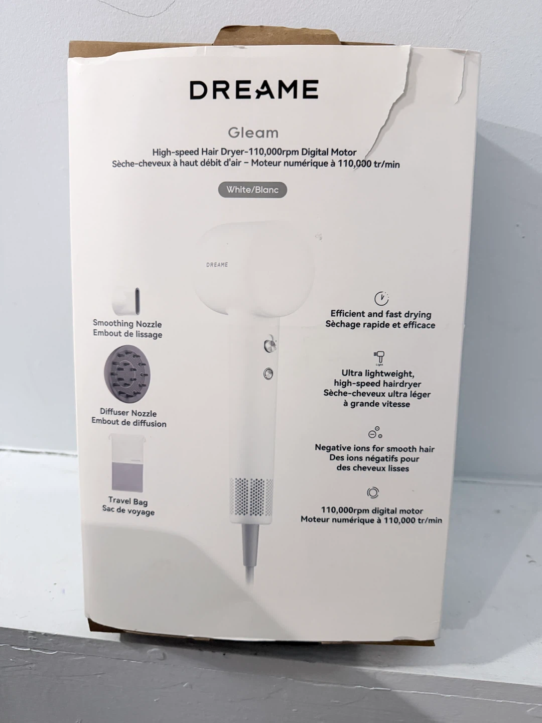 DREAMEl Gleam High-speed Hair Dryer - White