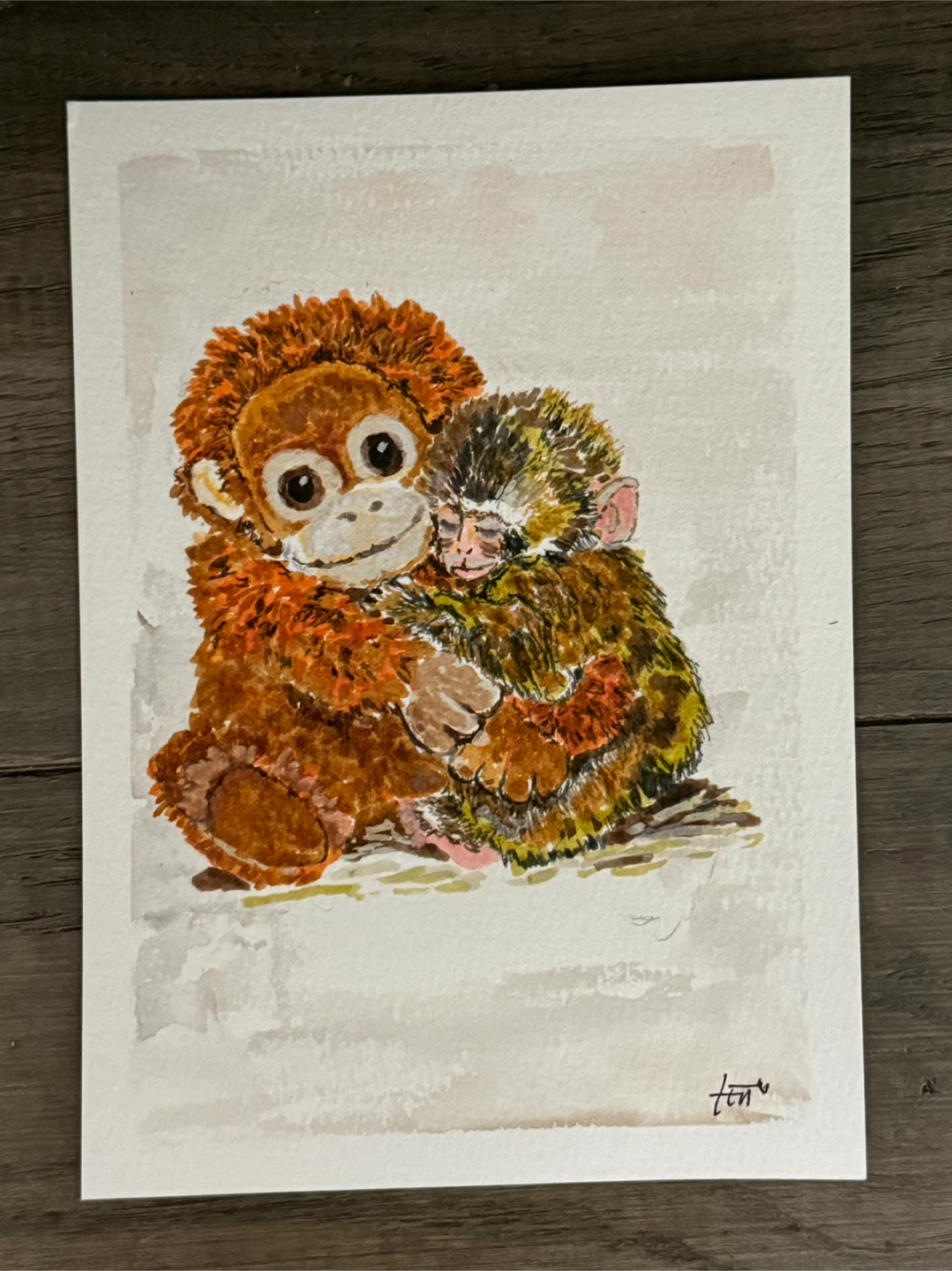 Punch The Monkey - Mixed Media Art - photo 2