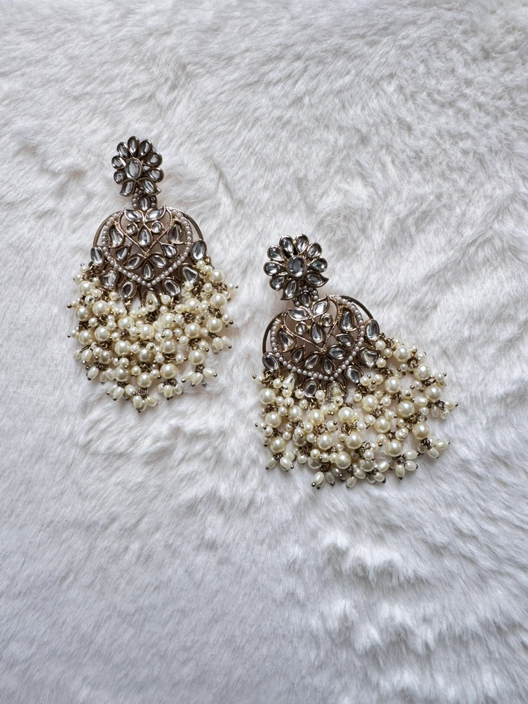 Chandelier Earrings with Pearls - photo 2