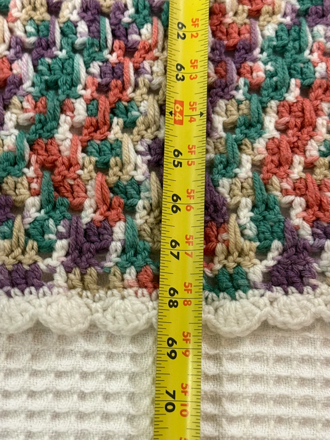 Hand Crocheted Throw Blanket - photo 3
