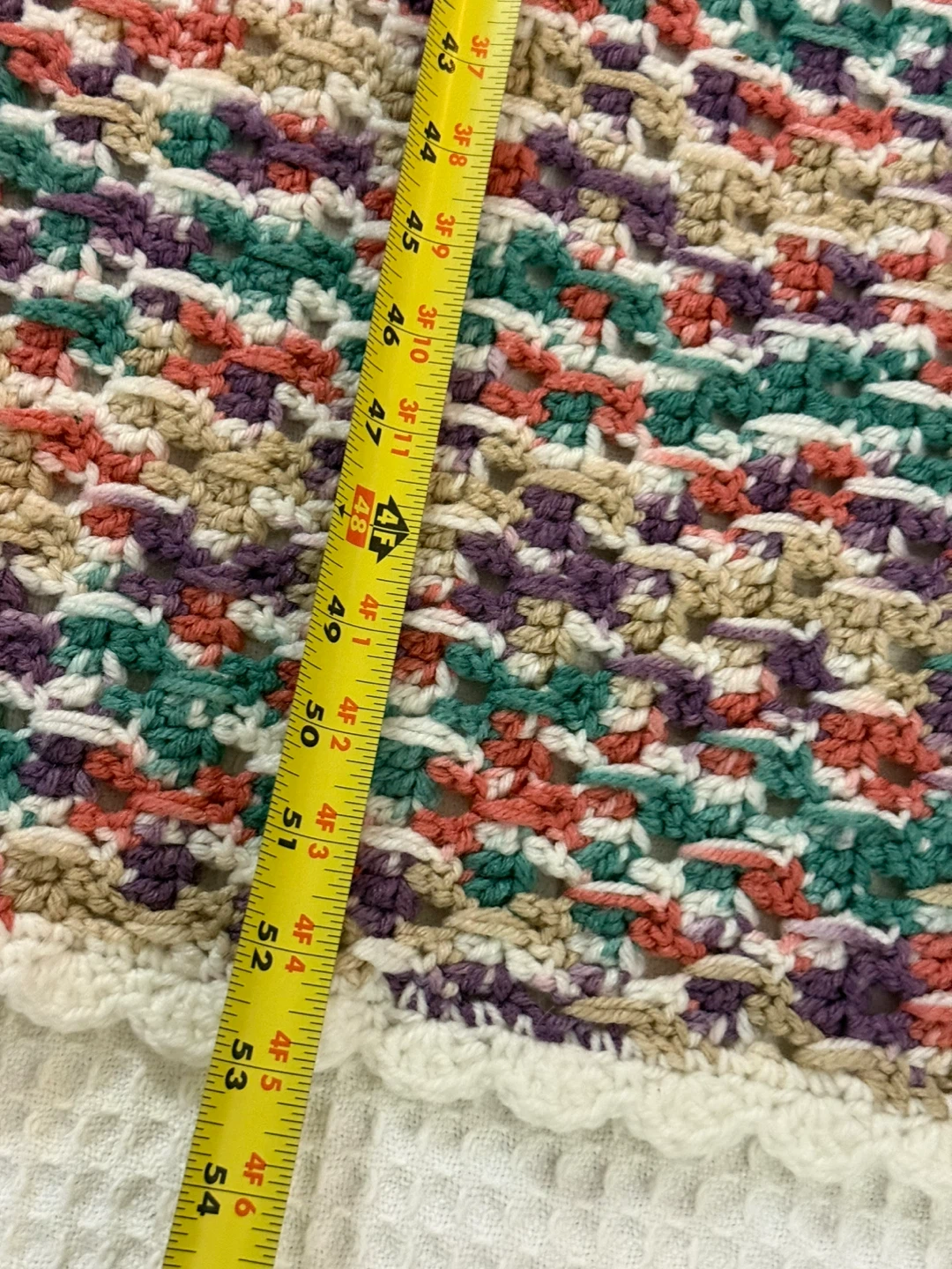 Hand Crocheted Throw Blanket - photo 2