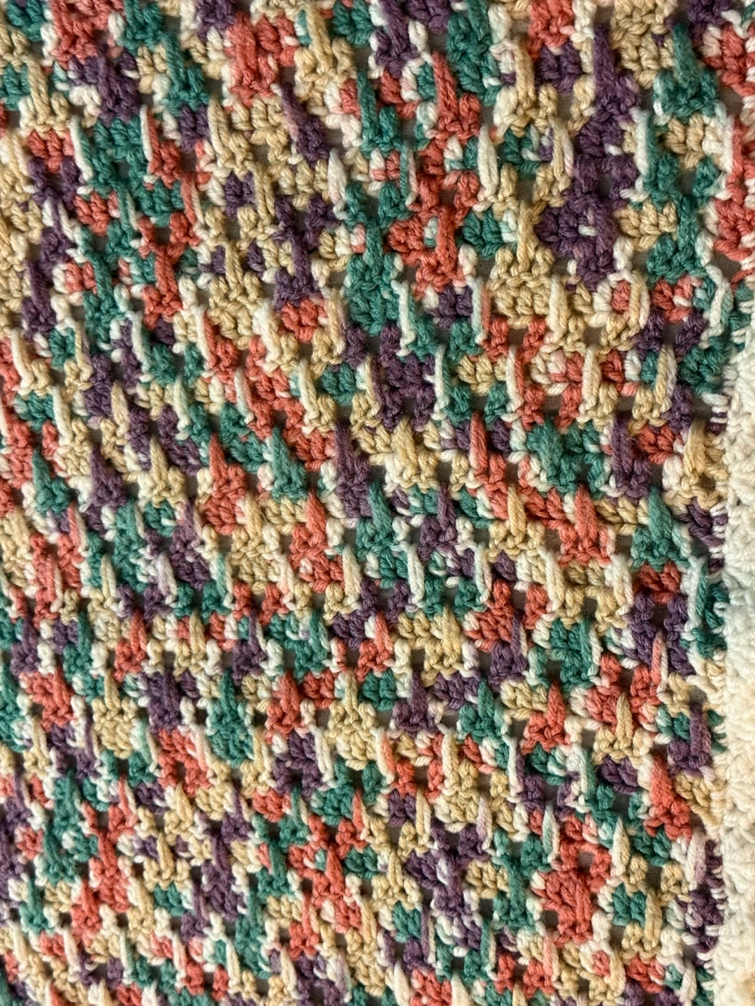 Hand Crocheted Throw Blanket - photo 4