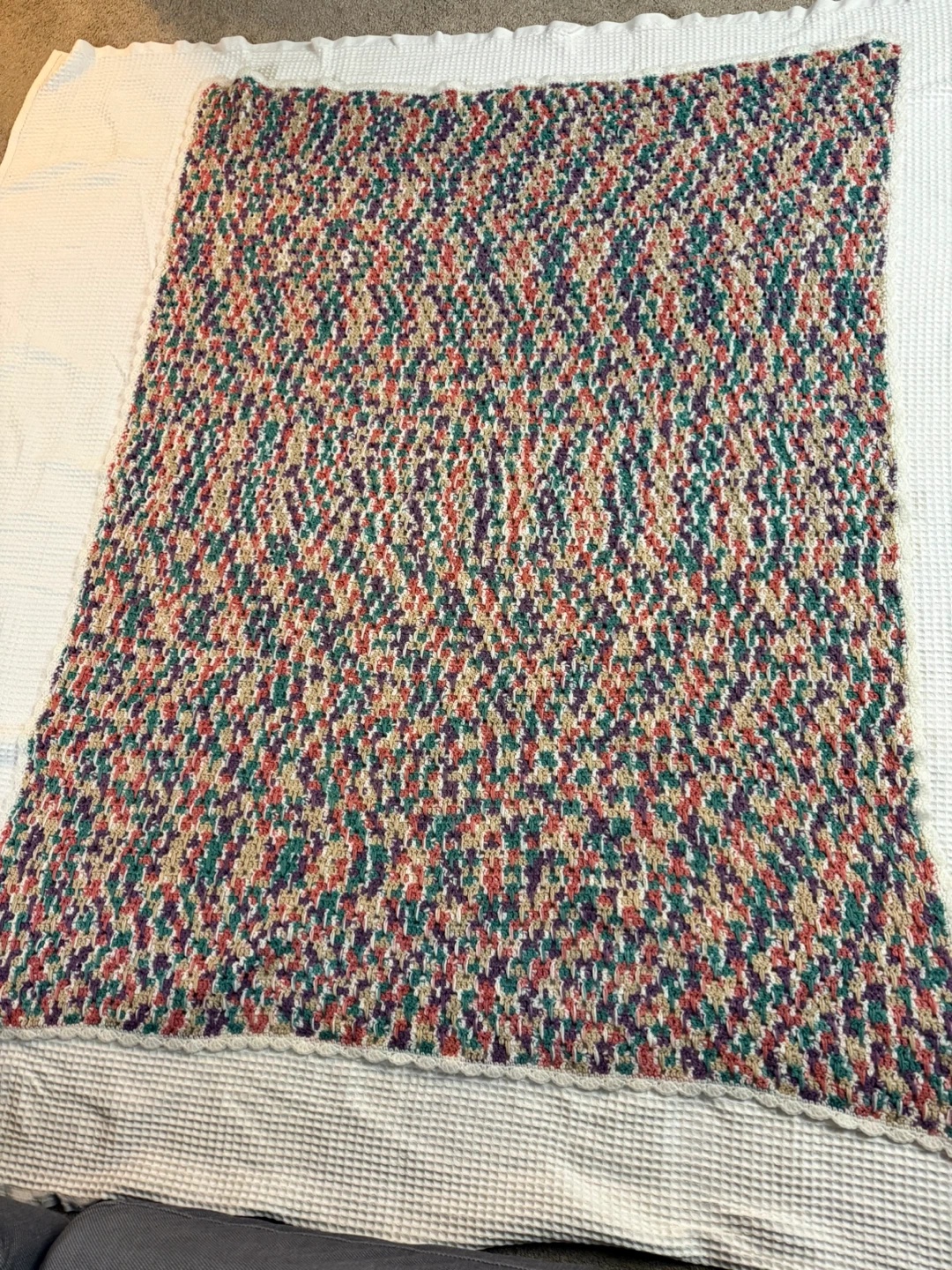 Hand Crocheted Throw Blanket