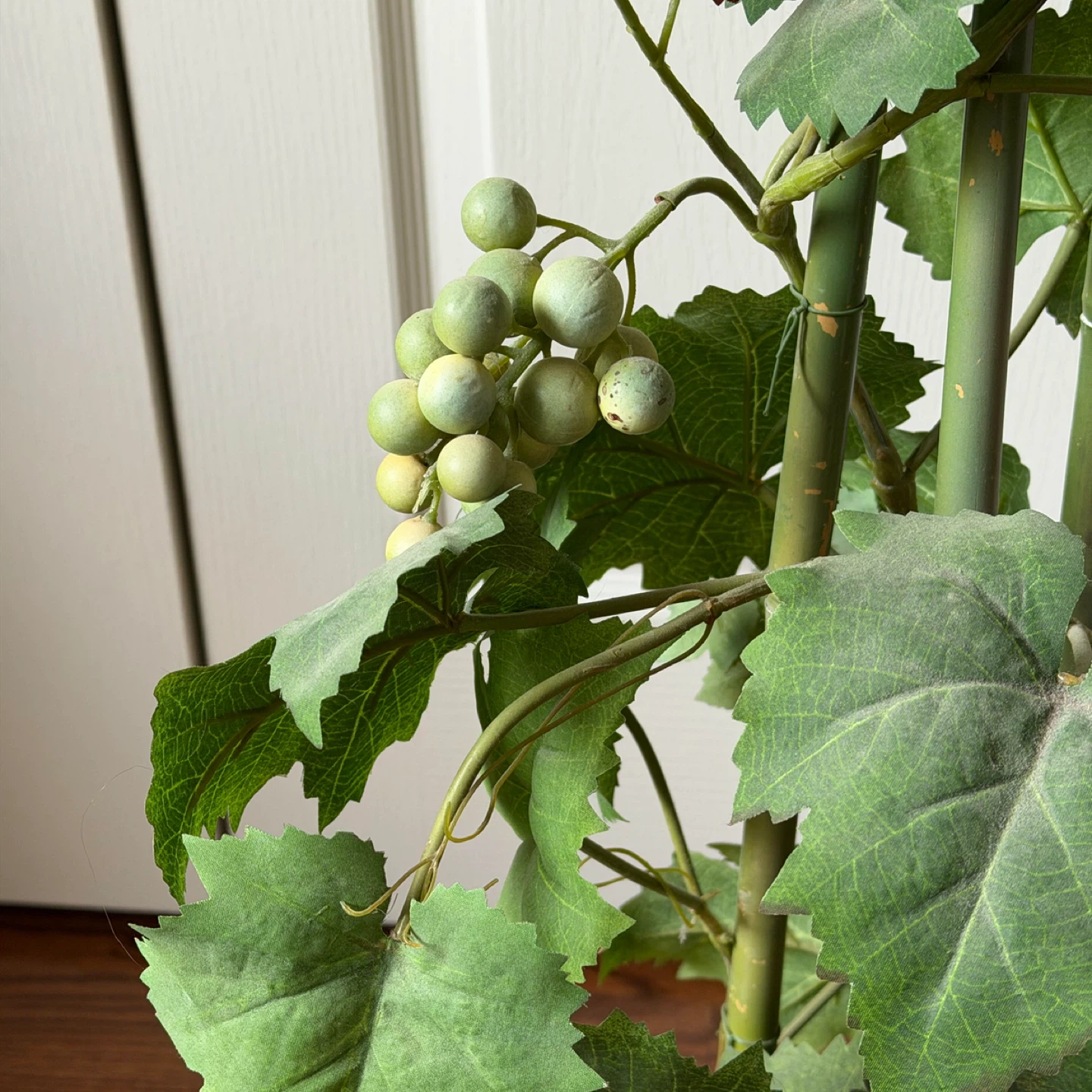 Tall artificial grape vine plant home decor bamboo - photo 2