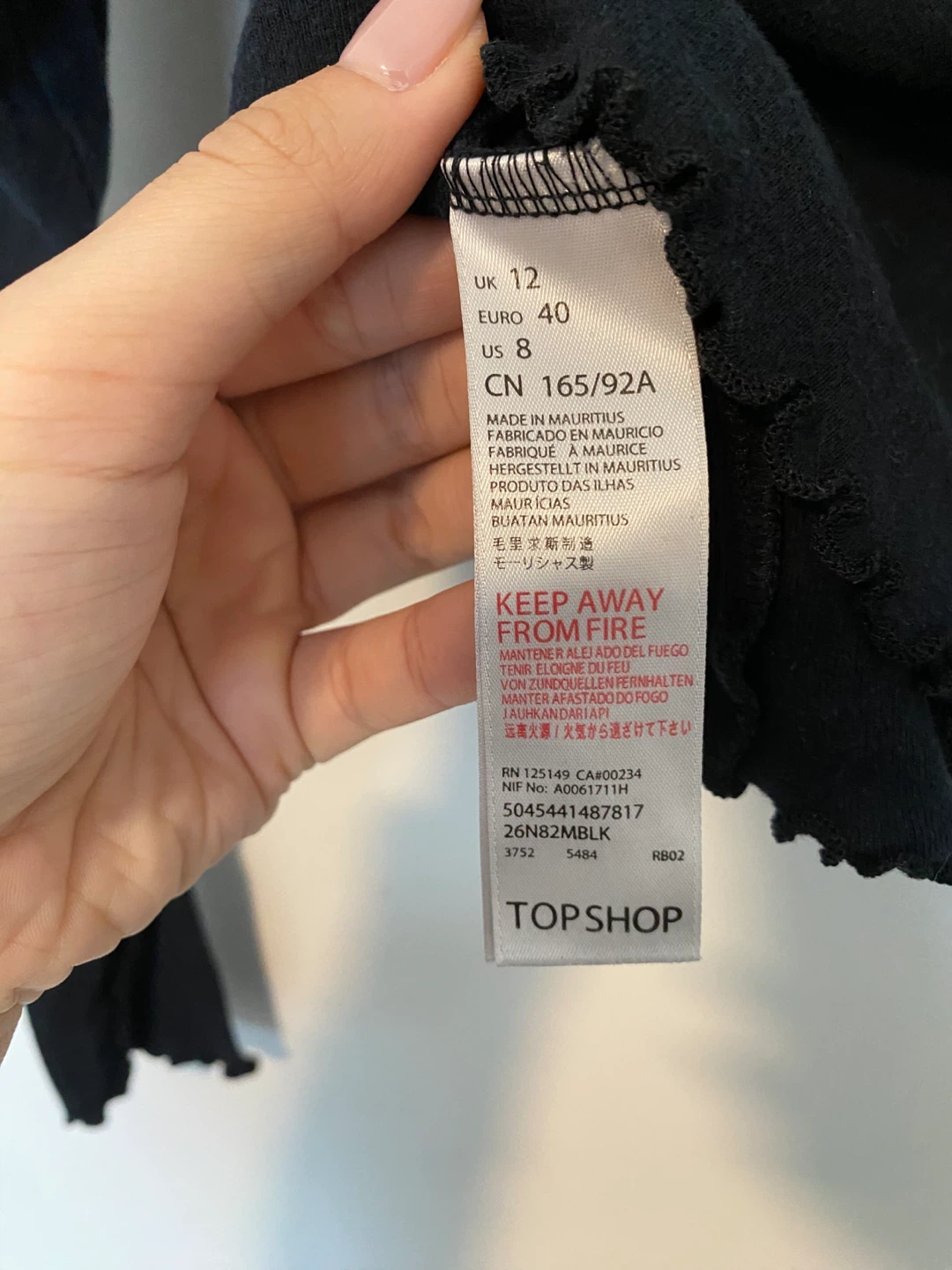 Topshop Petite Black Long Sleeve Crop Top "Dream On" - photo 4