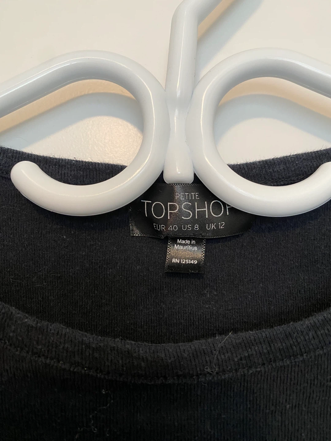 Topshop Petite Black Long Sleeve Crop Top "Dream On" - photo 2