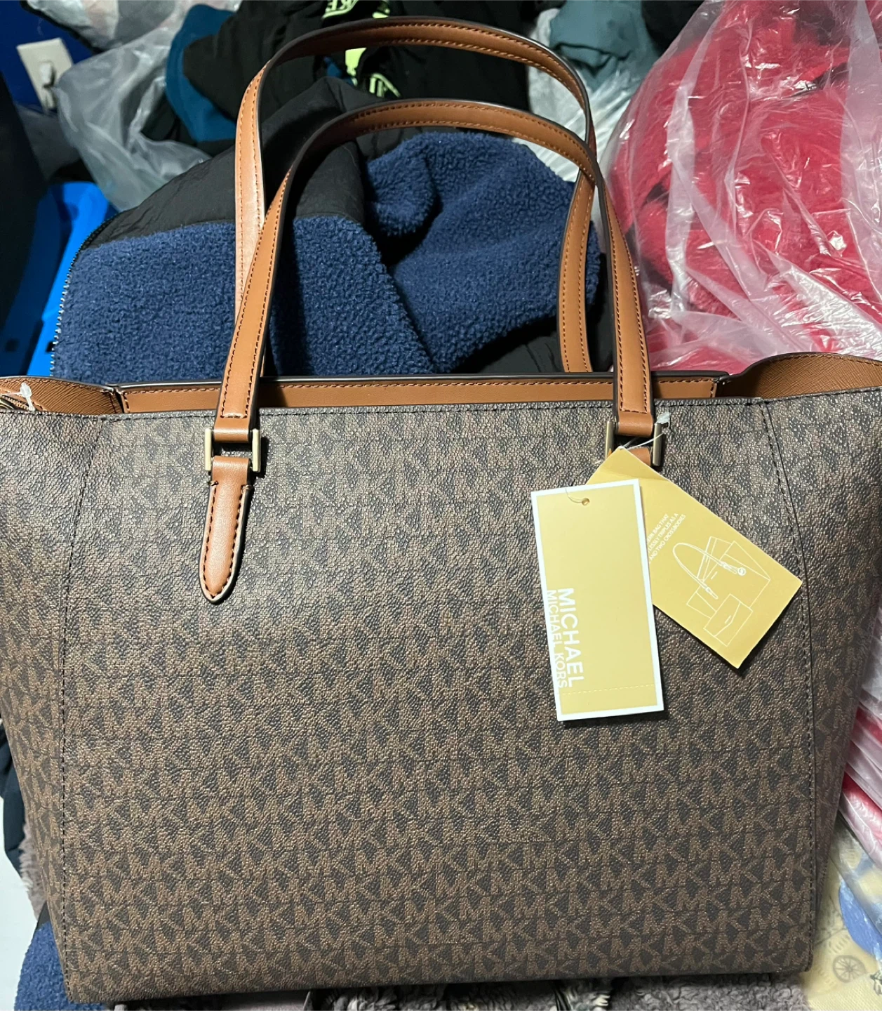 Michael Kors Brown Signature Tote Bag