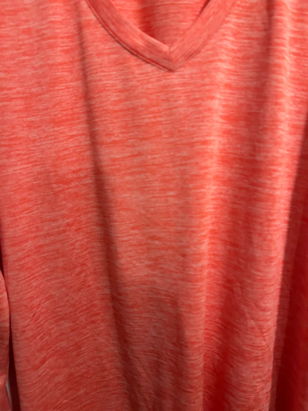 Coral Long Sleeve V-Neck Shirt - Size XL - photo 2