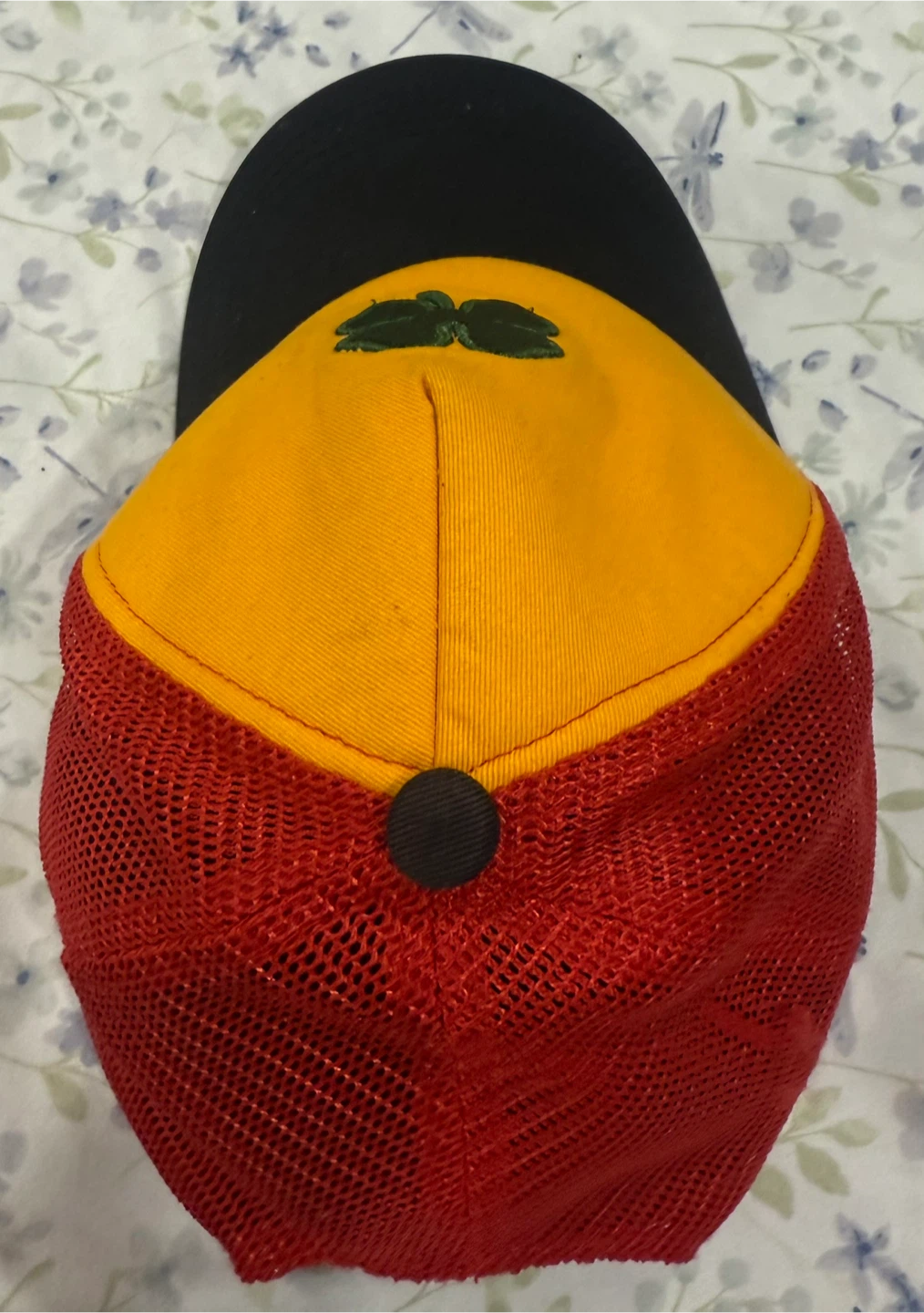 Trucker Hat - Yellow, Red, Black with Clover - photo 2