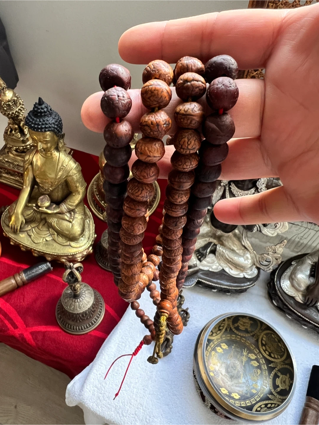 Antique Buddhachitta mala from Nepal - photo 4