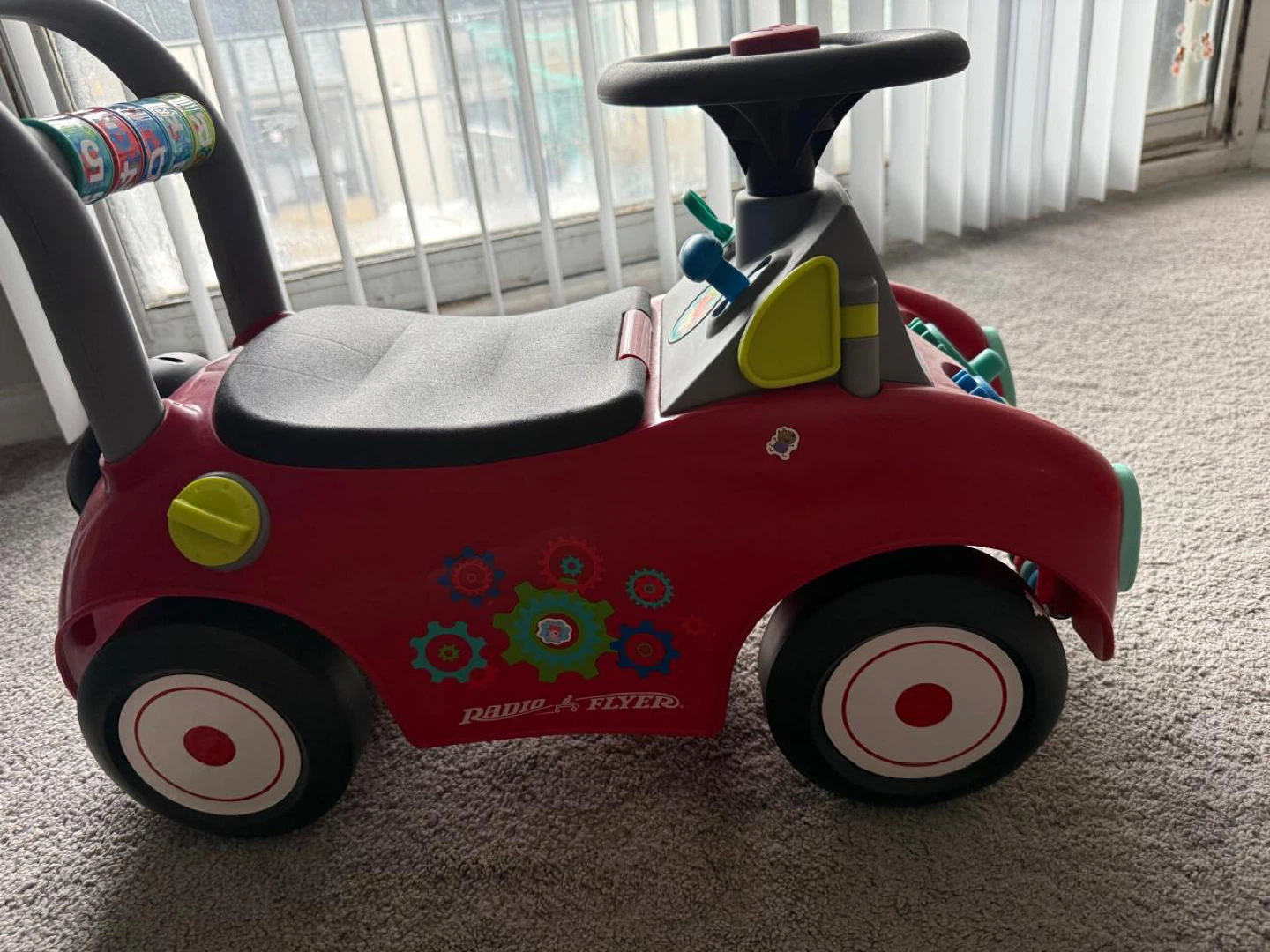 Radio Flyer Push and Ride Crimson Walker Wagon