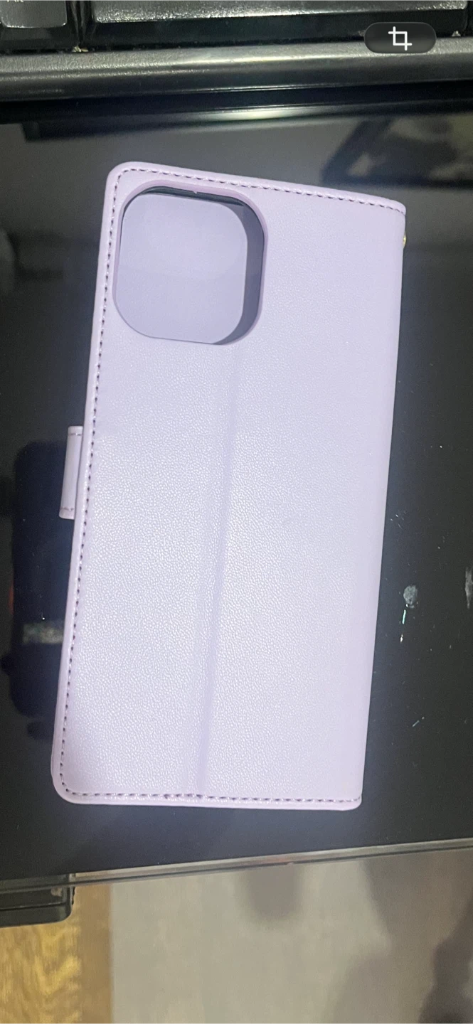 Purple Quilted Wallet Phone Case iPhone 13 Pro - photo 4