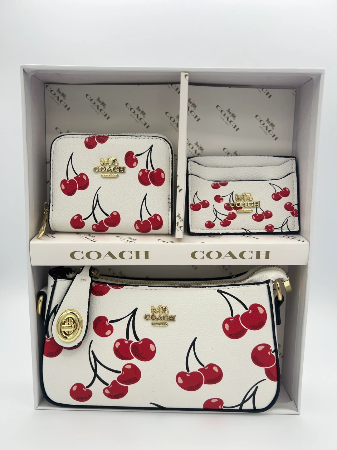 Coach Women's 3-Piece Wallet, Cardholder, and Small Purse Set