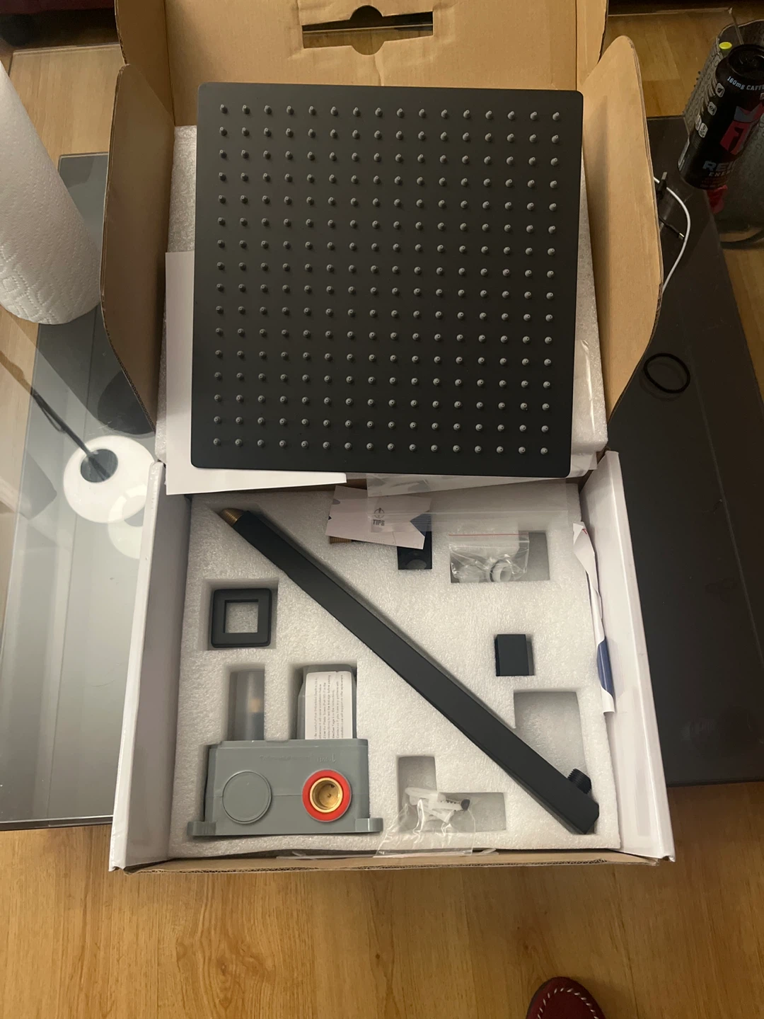 BESY Black Square Rain Shower Head System - photo 4