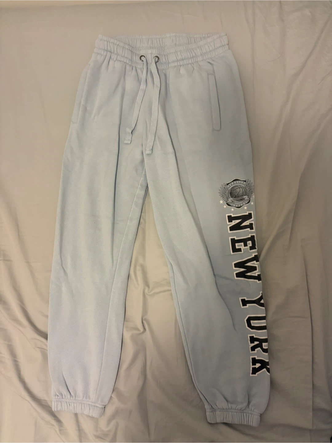 Light Blue New York Sweatpants M