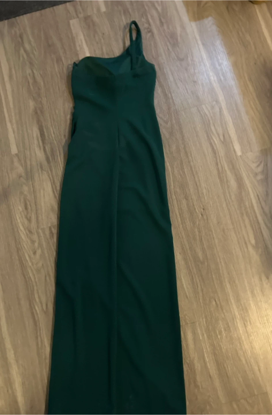 Windsor Emerald Green One-Shoulder Ruched Maxi Dress - photo 3