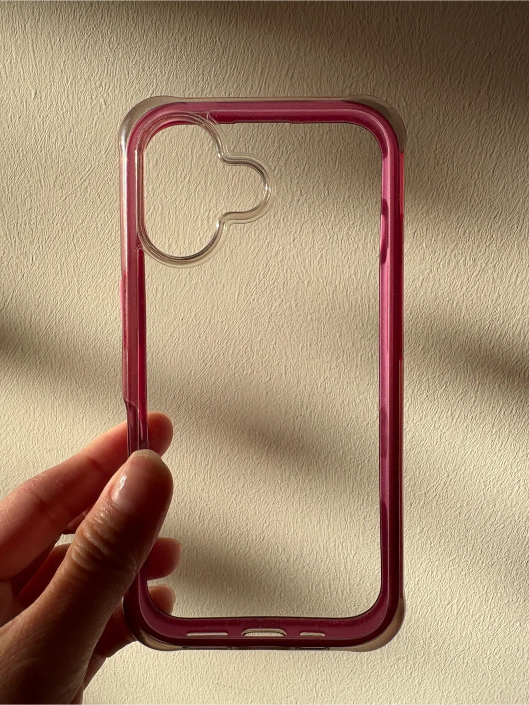 iPhone 16 pink/clear phone case - photo 2