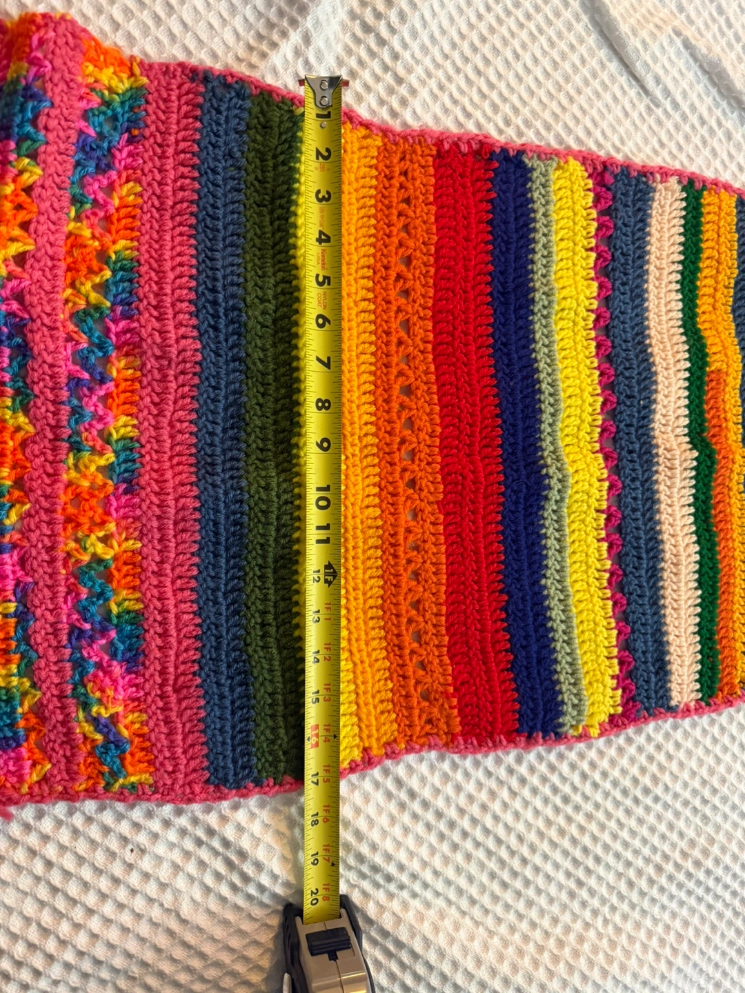 Handmade Crochet Rainbow Scarf - photo 5