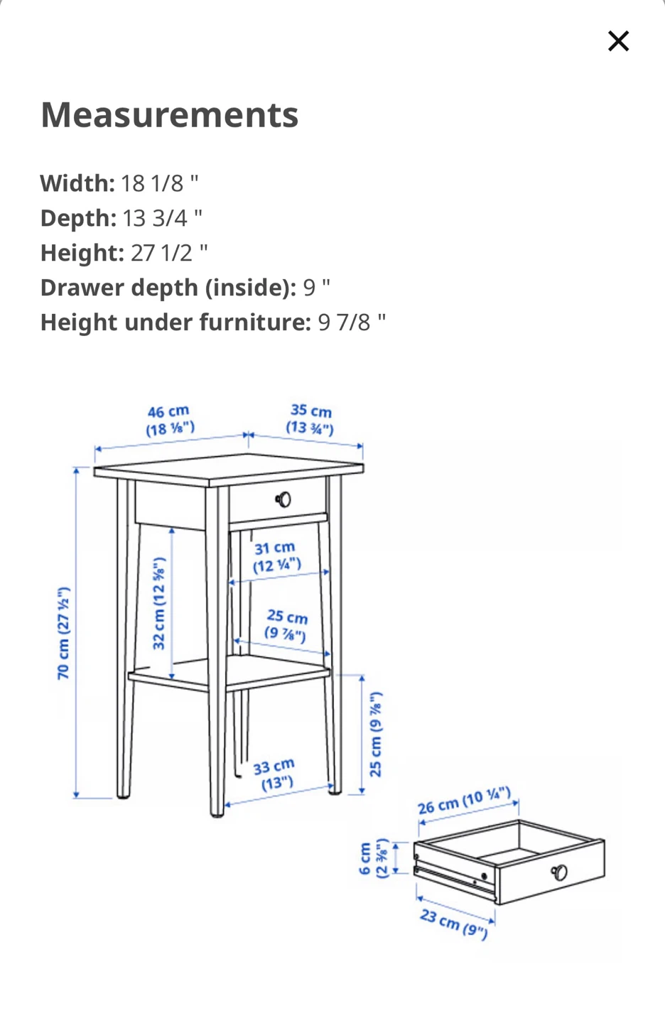 2 ikea White Hemnes Nightstands - photo 3