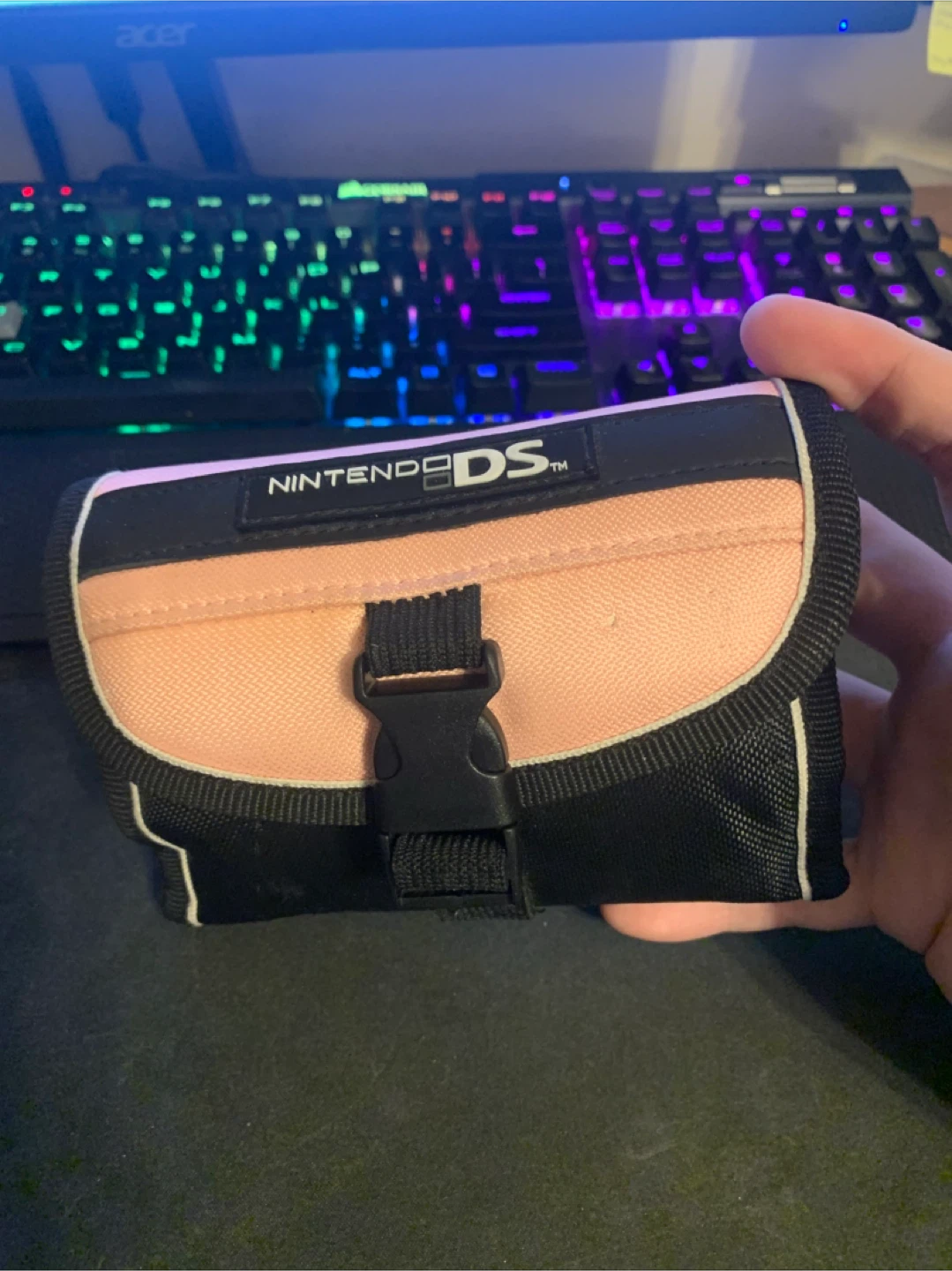 Nintendo 3DS Case - Pink and Black
