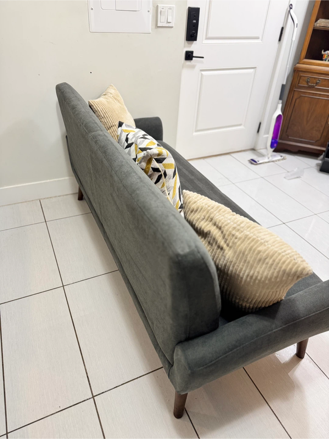 Grey sofa couch - photo 4