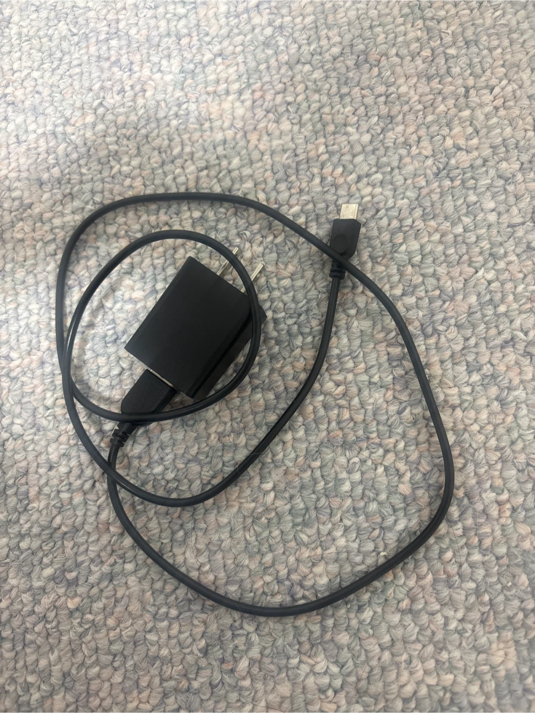 Black USB Wall Charger and Cable