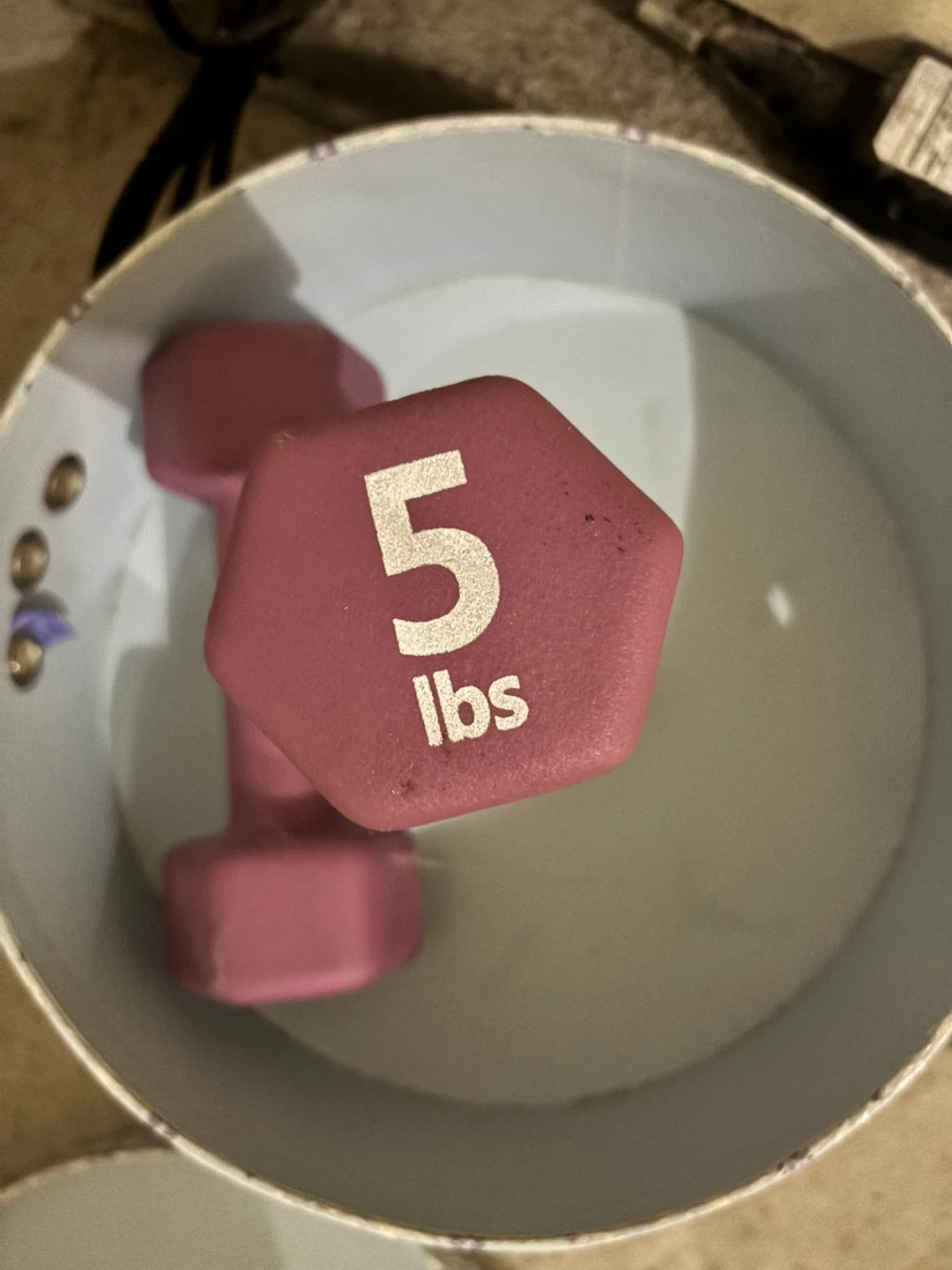 Pink 5 lb Dumbbell