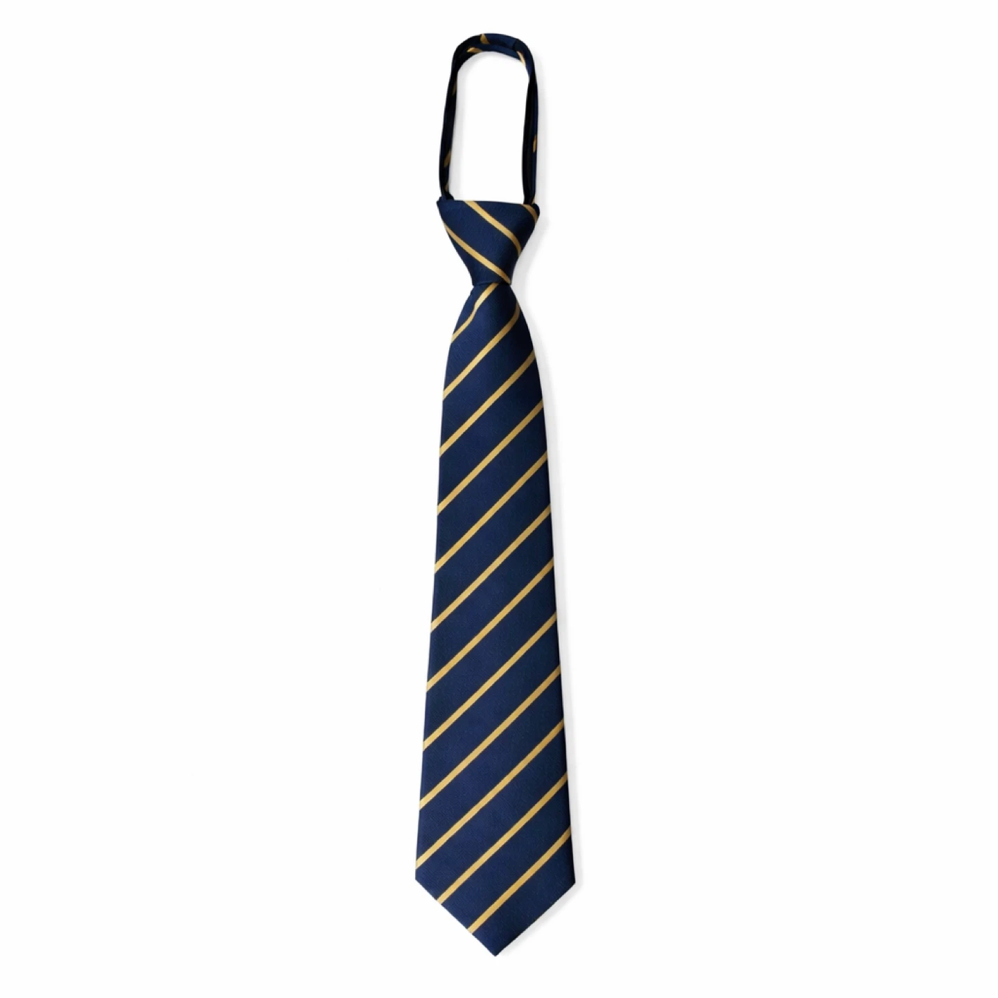 Men's Wide Zipper Neck Tie Striped Paisley Pre-tied Zip Necktie - photo 3