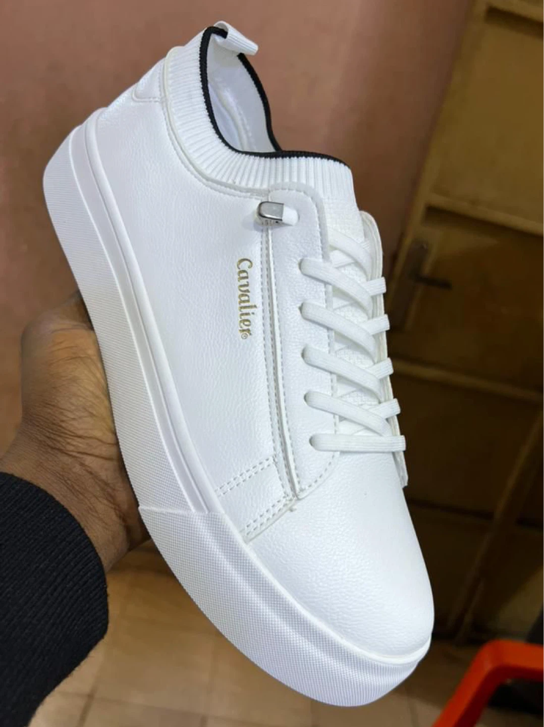Cavalier White Leather Sneakers - photo 3