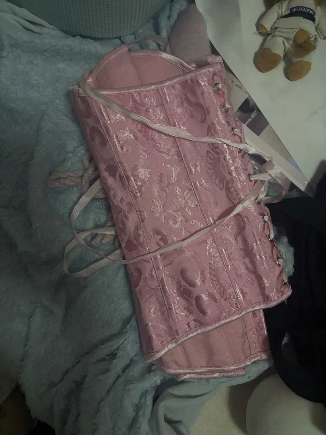Pink Brocade Corset
