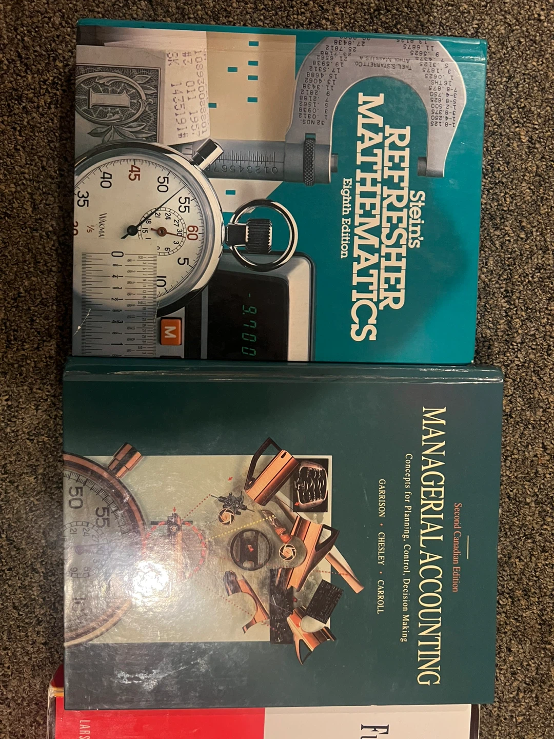 Managerial Accounting and Refresher Mathematics Textbooks