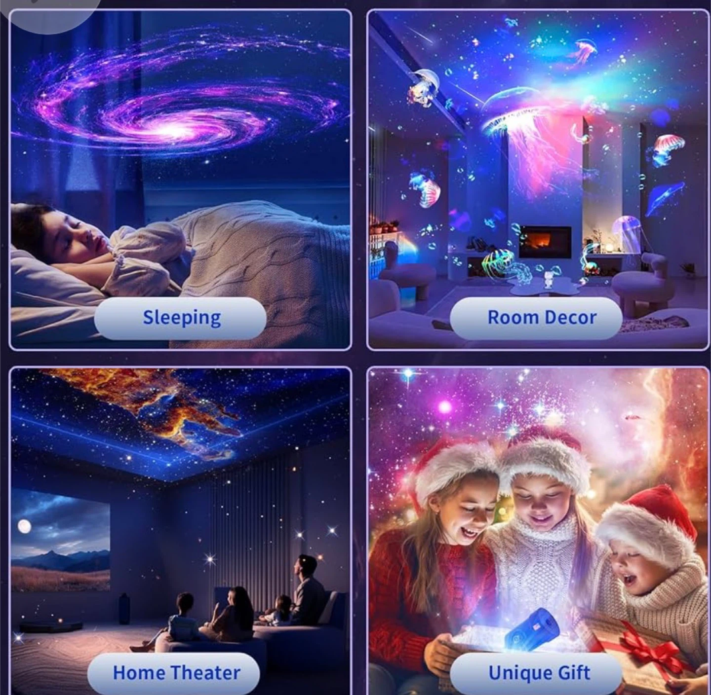 Galaxy Projector Star Night Light with 10 Film Discs - photo 5