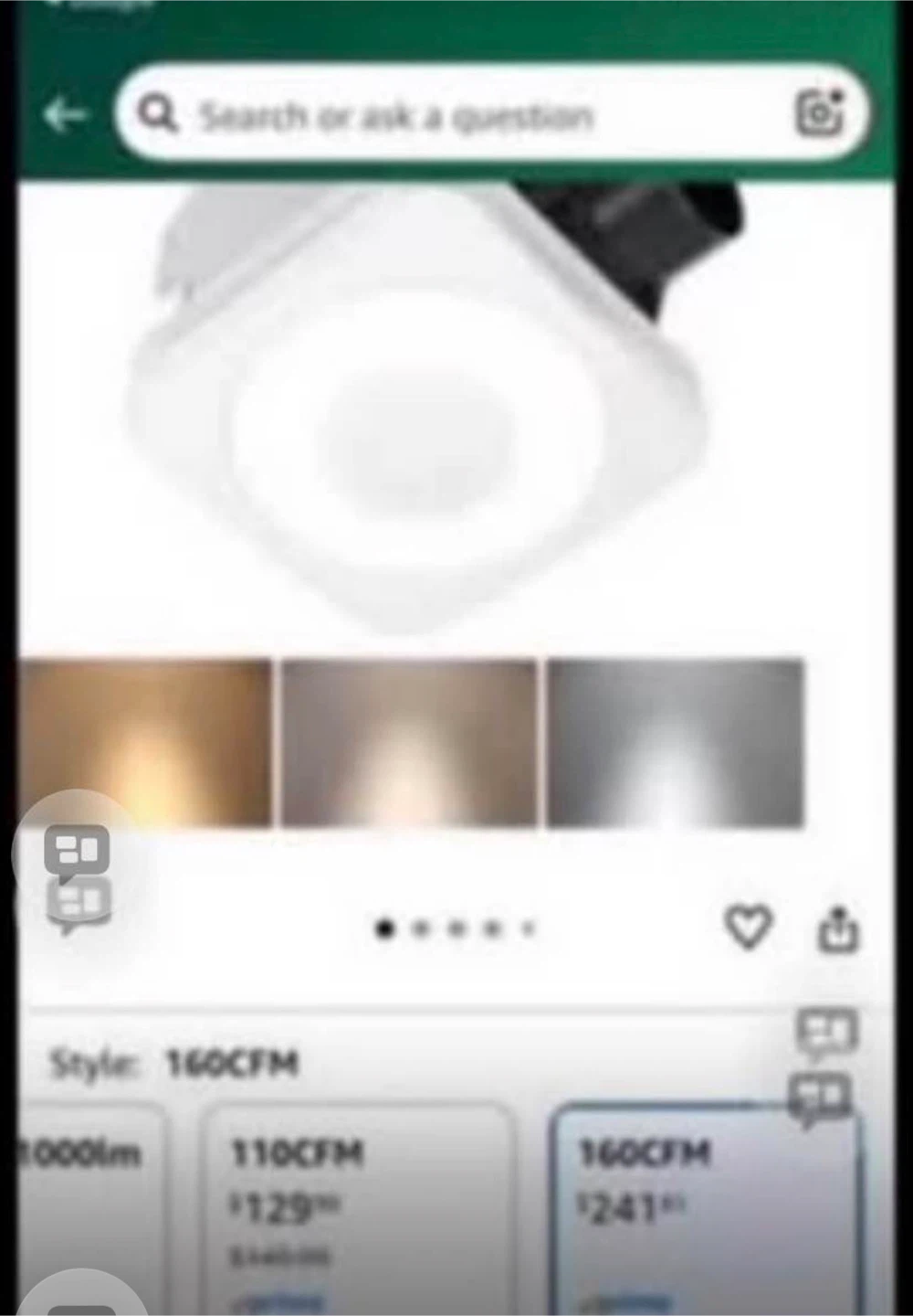 Exhaust Fan with Light 160CFM - photo 5