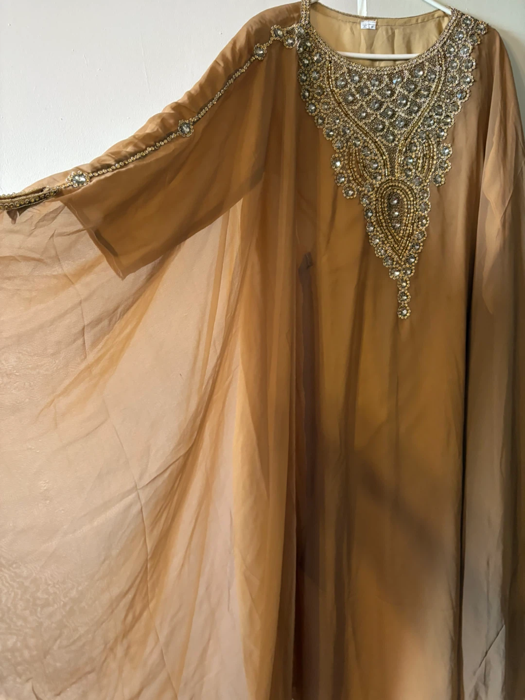 Beige Embellished Kaftan - photo 3