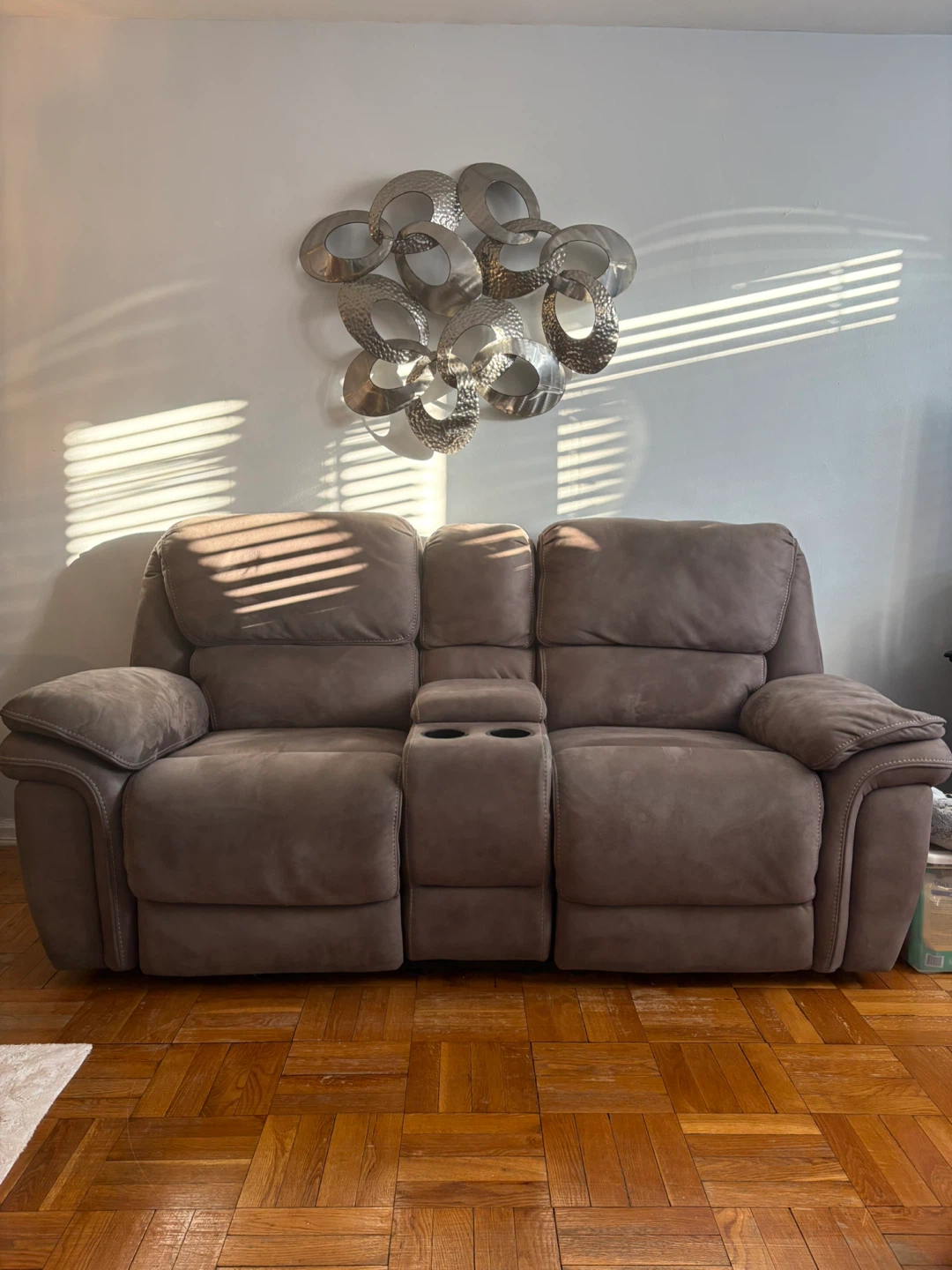 gray reclining loveseat