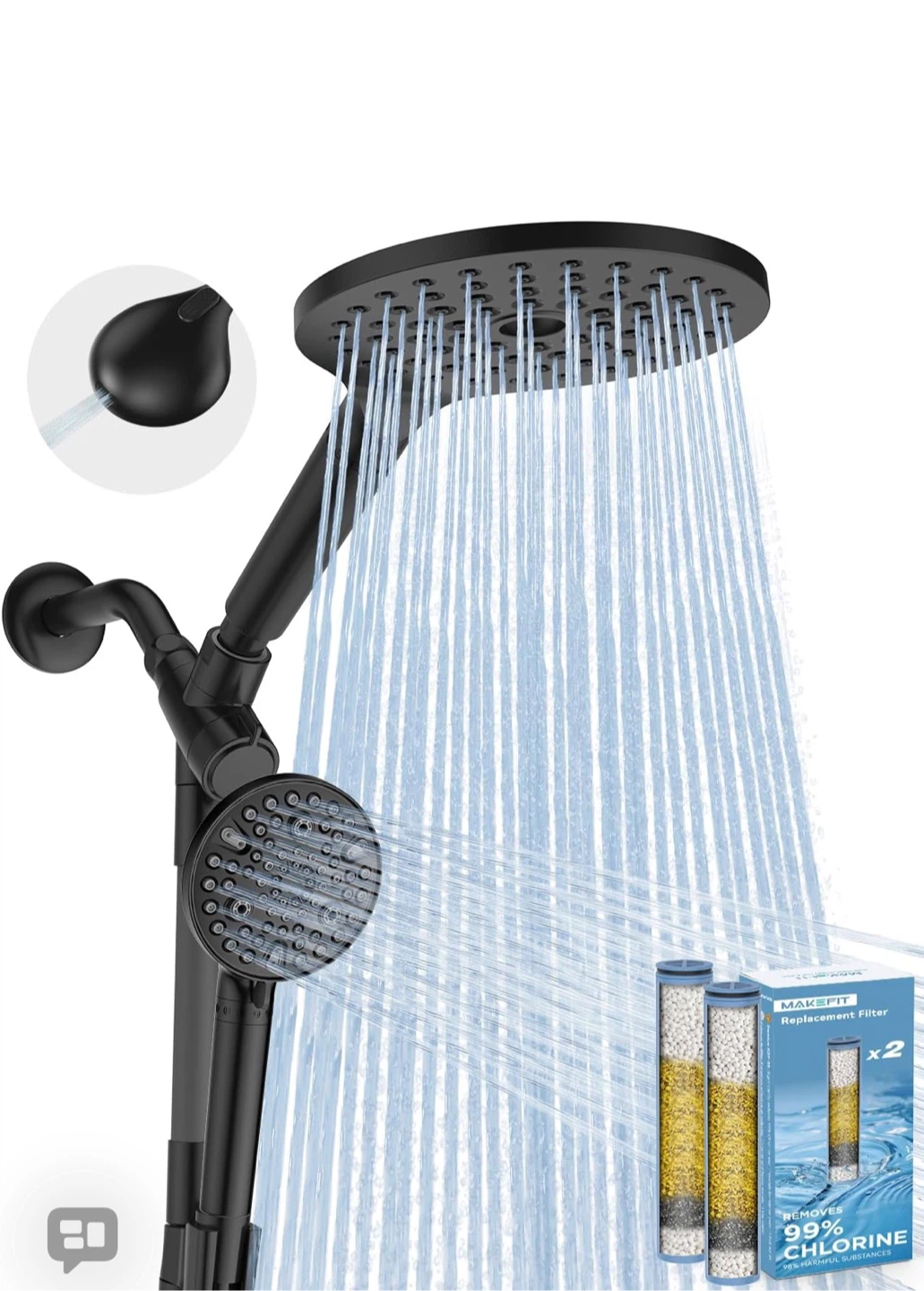 Shower Head System with Multiple Settings