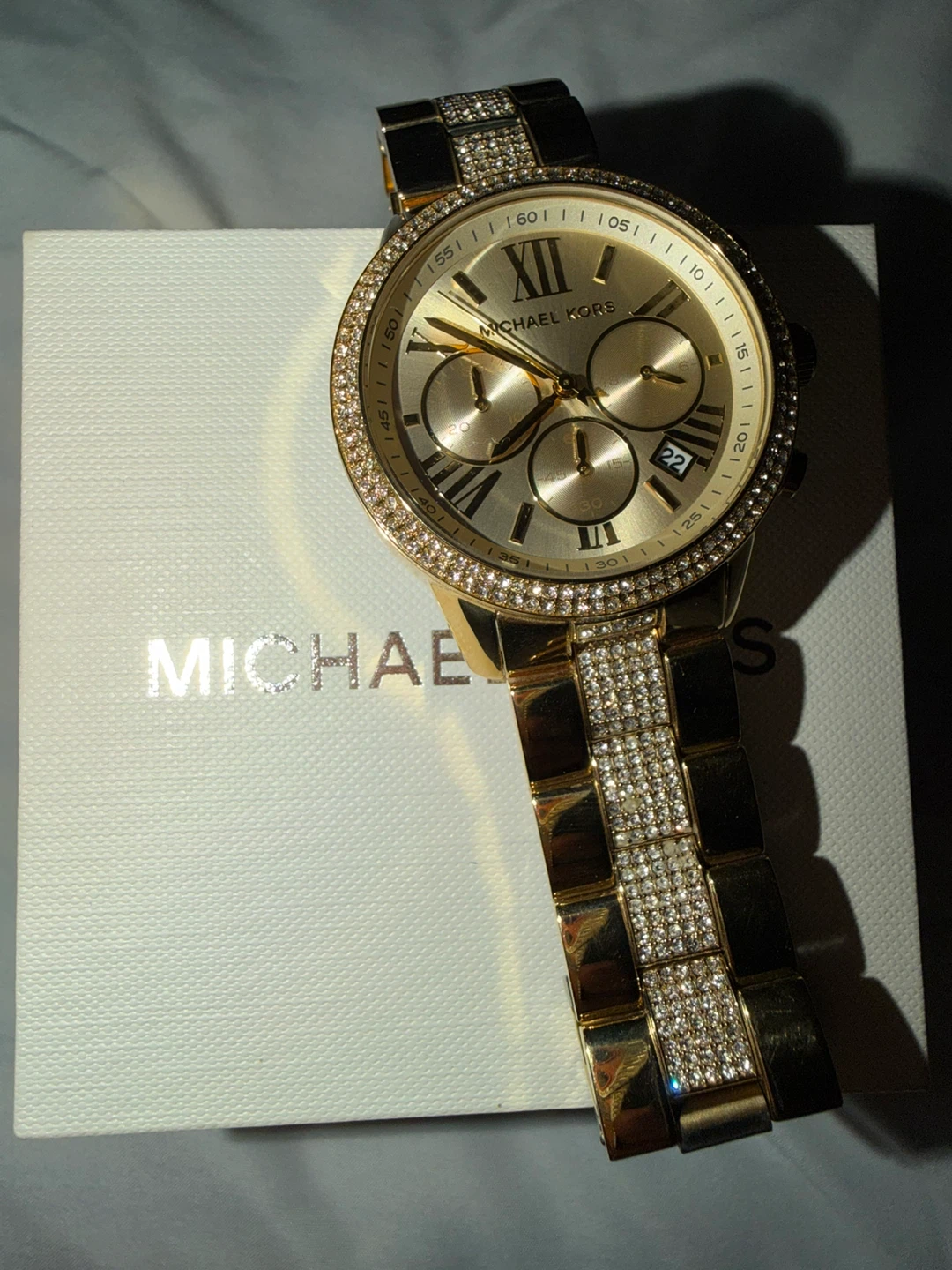 Michael Kors Gold Women's Watch with Crystals - photo 2