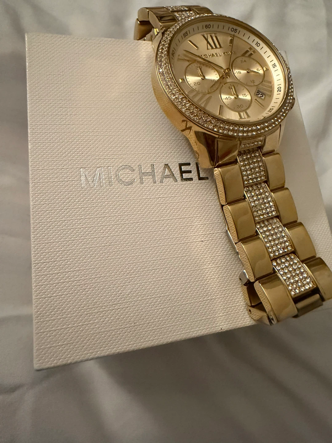 Michael Kors Gold Women's Watch with Crystals - photo 3