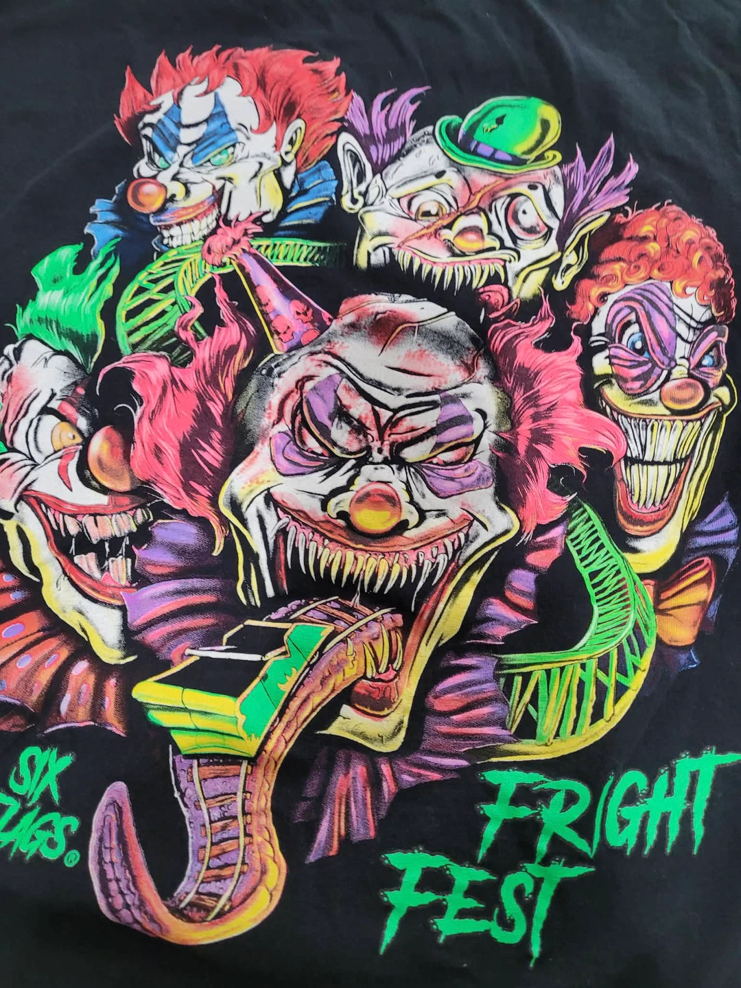 Six Flags Fright Fest Graphic T-Shirt 3XL - photo 2