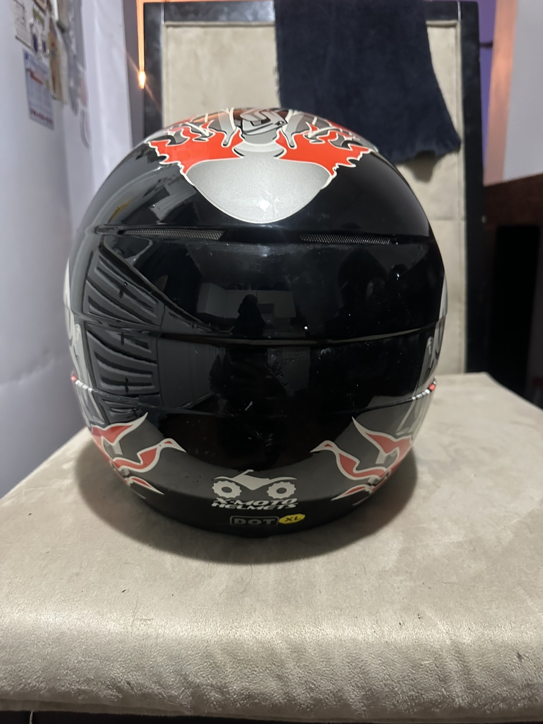 X-Moto Helmets DOT XL Motorcycle Helmet - photo 2