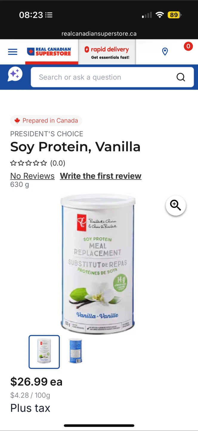 7x President's Choice Soy Protein Meal Replacement - photo 2