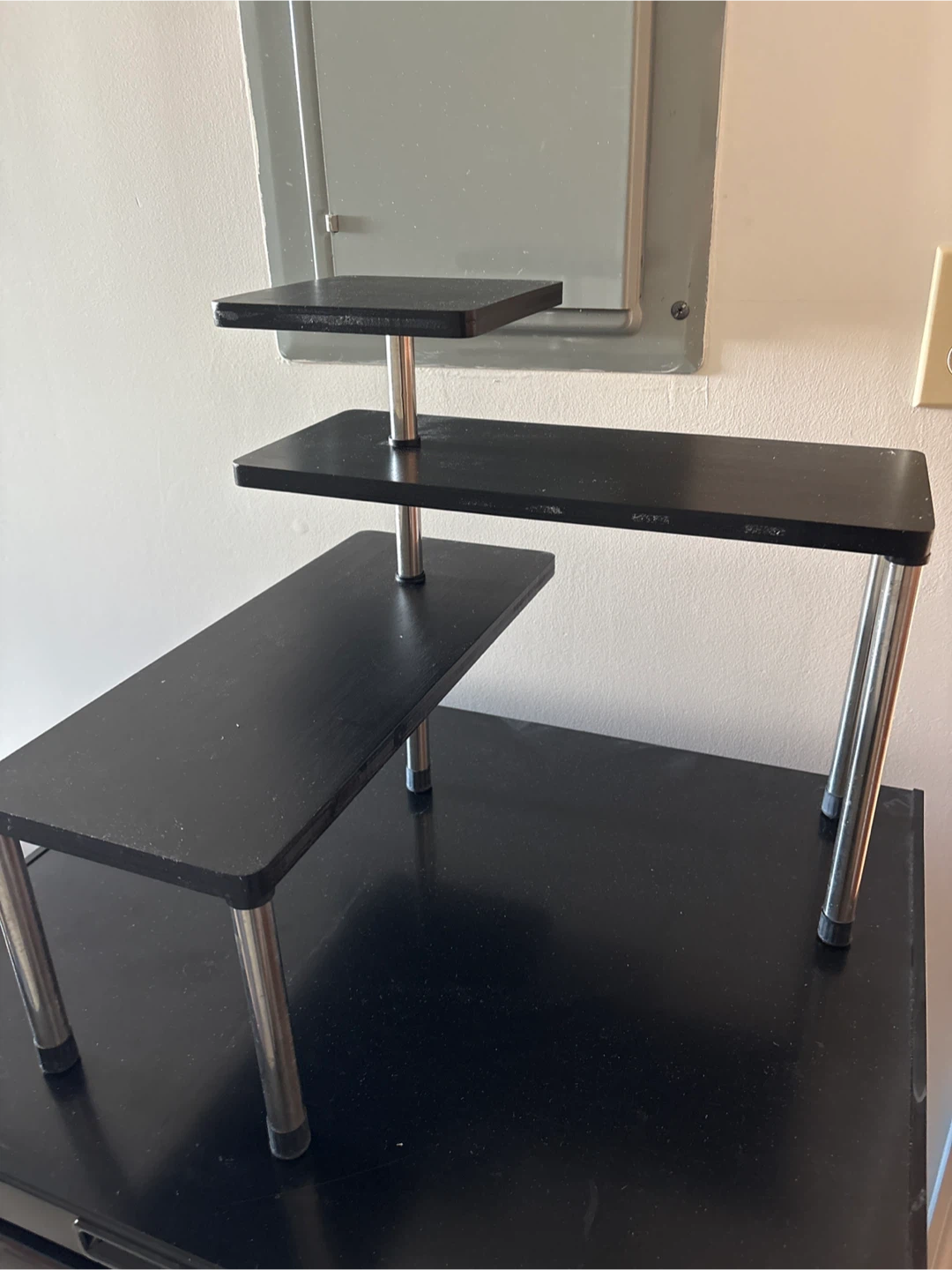 Black 3-Tiered Countertop Shelf Organizer