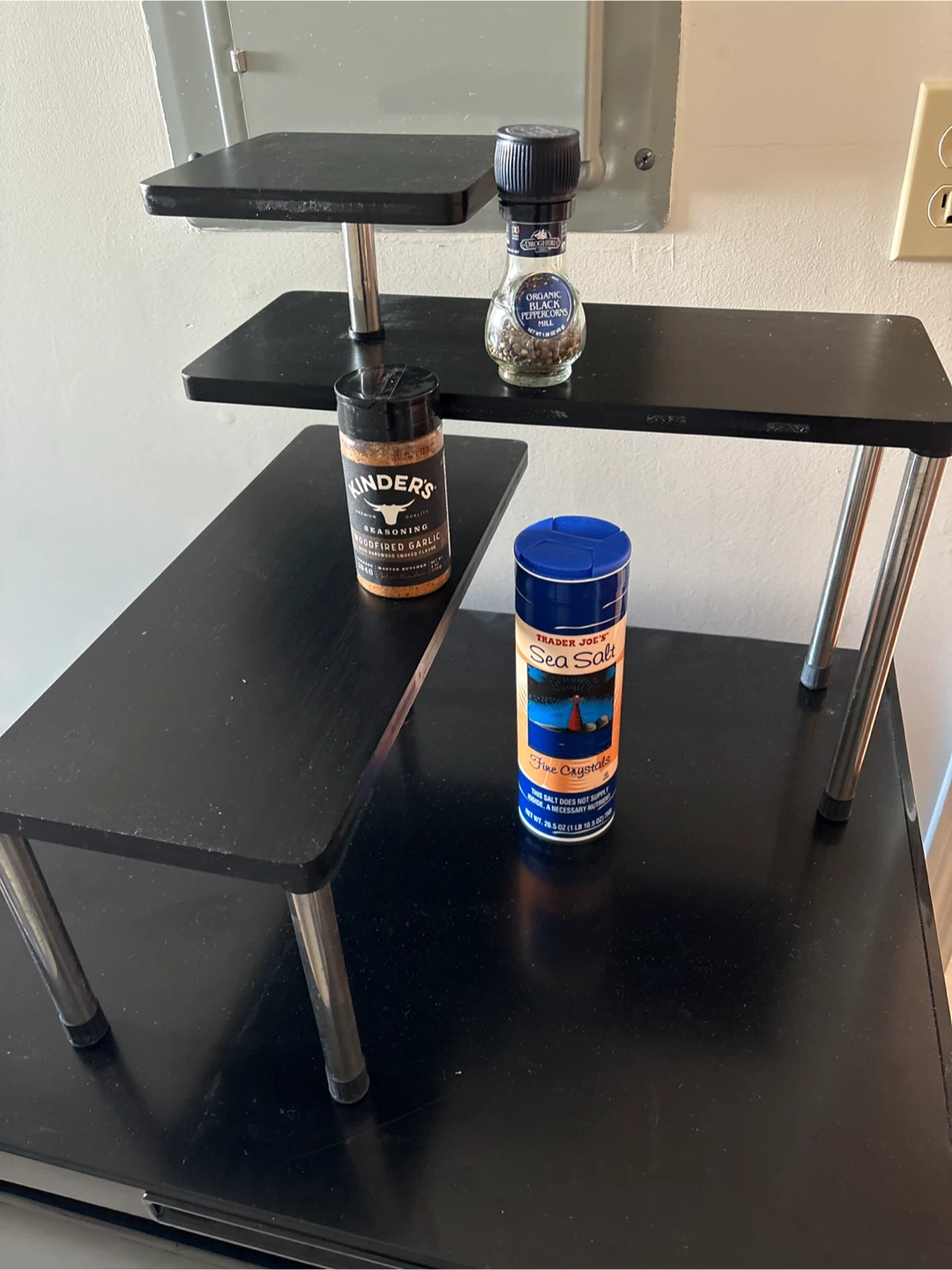 Black 3-Tiered Countertop Shelf Organizer - photo 2